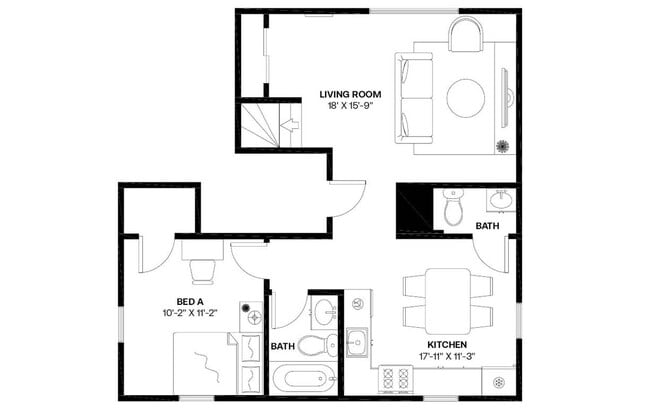 Photo - Private bedroom in 4 bed/1.5 bath Home