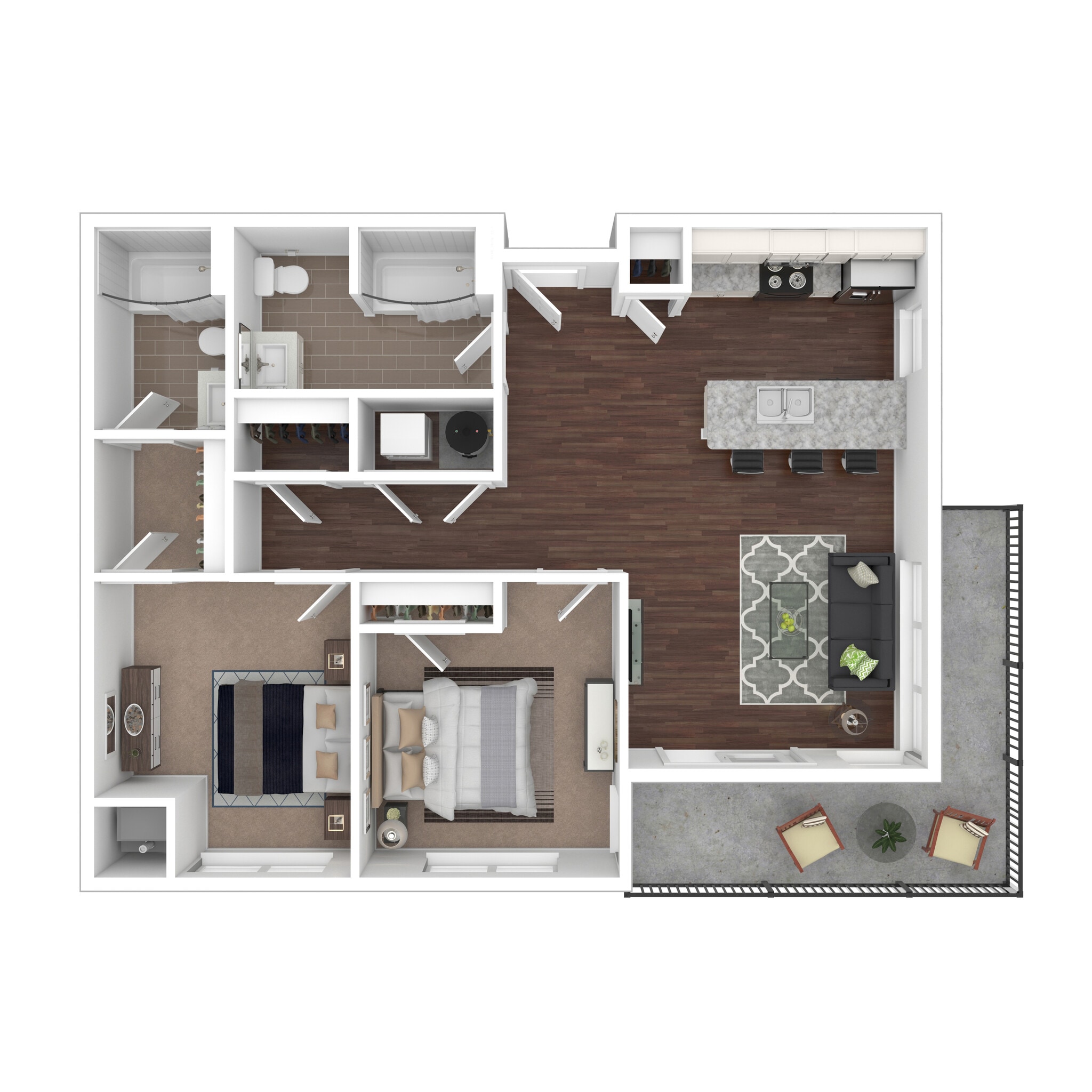 The Lumos Apartments – 2 Bed 2 Bath