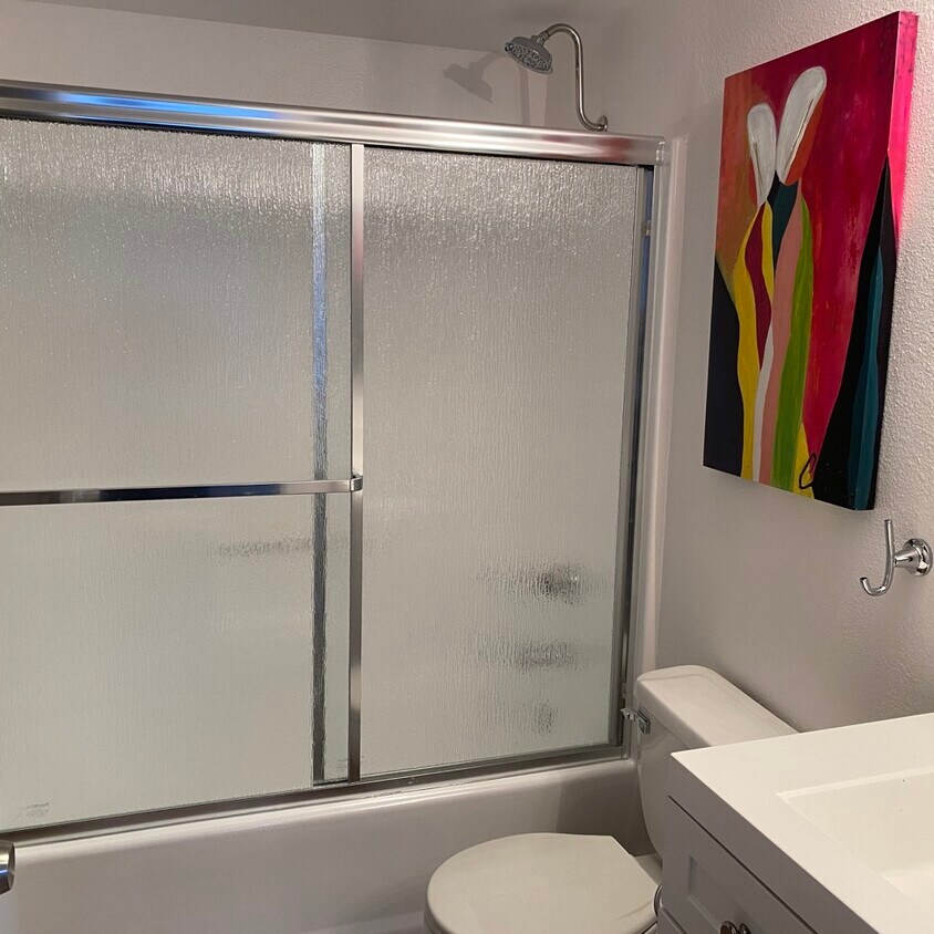New Bathroom with Sliding Glass Doors - 1125 N 7th Ave