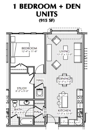 Plano de planta - Bacon Street Lofts