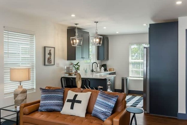 Living Room - Elevate Townhomes