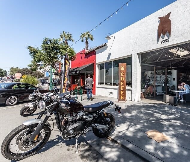 Enjoy a cup of coffee from house-roasted beans at James Coffee Co.