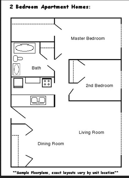 Plano de planta - Pinecrest Manor