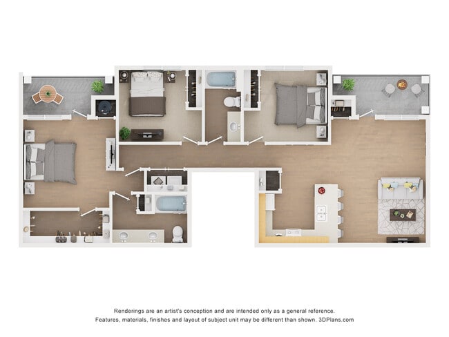 Plano de planta - Franklin Flats