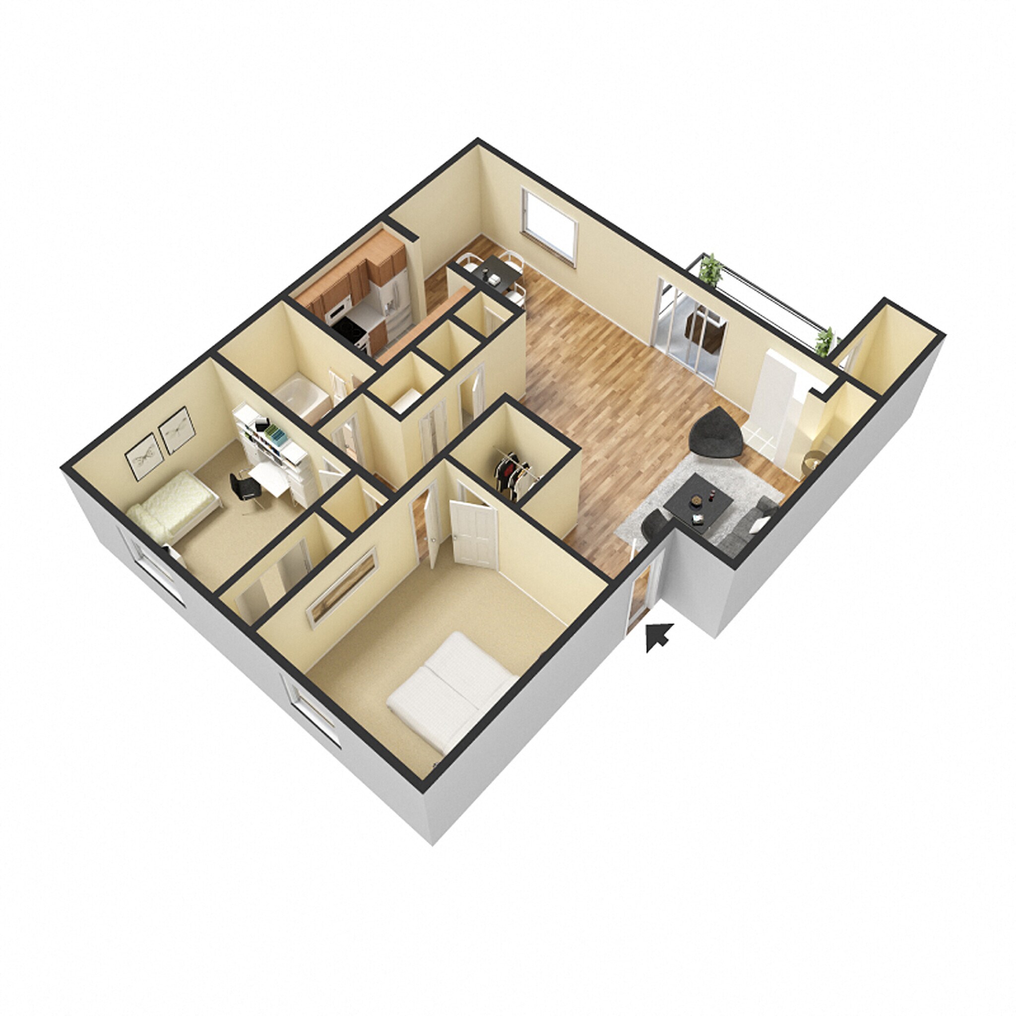 Briarwood of Toledo – 2 Bedroom Apartment