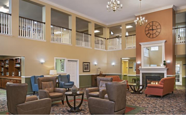 Lounge Community Room - Lockwood of Genesee Senior Living 55 and up