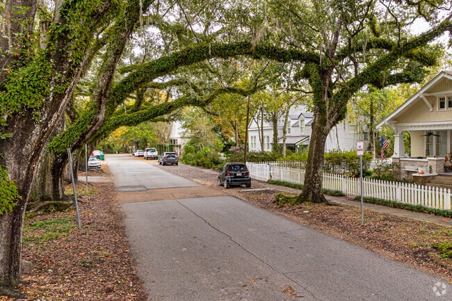 Large shade trees line the streets of Covington.
