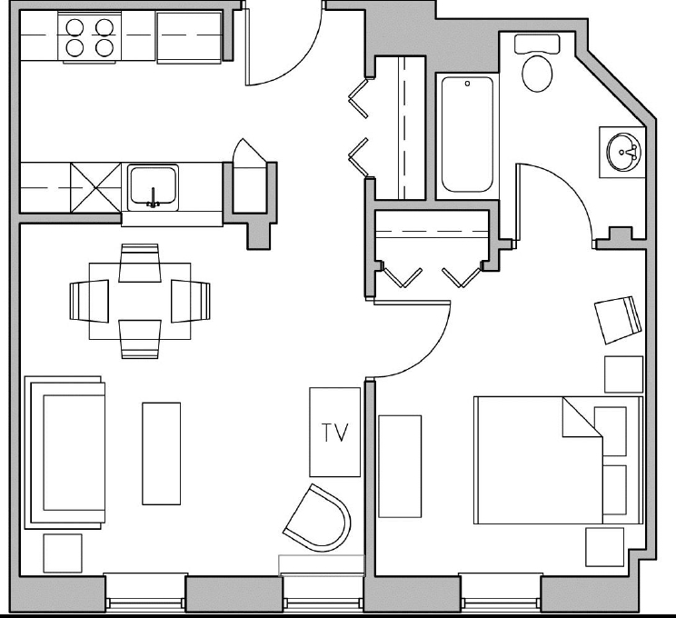 Floorplan - Henner Apartments