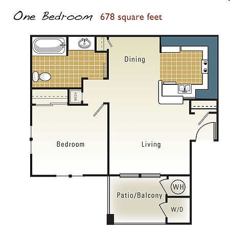 1BR/1BA - The Ridge Apartments