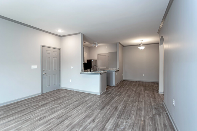 Sala de estar renovada - Turnberry Place Apartments