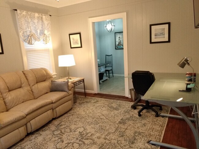 Office and Living Room Setup with Sleeper Ottoman - 1018 Markham St