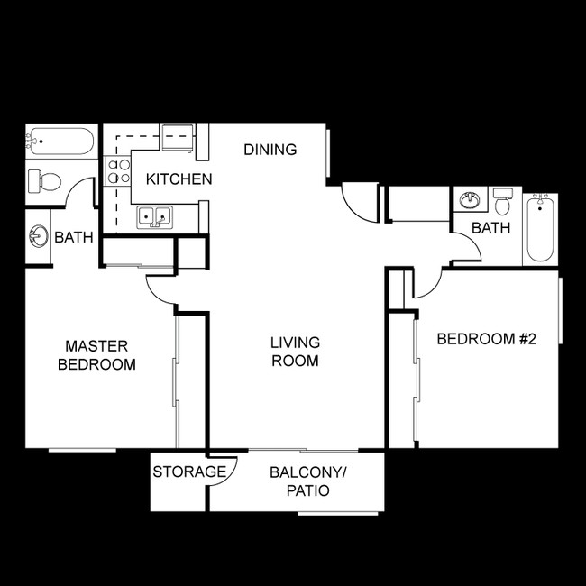 2BR/2BA - Bonita Courts