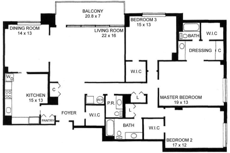 FloorPlan - 3713 S George Mason Dr