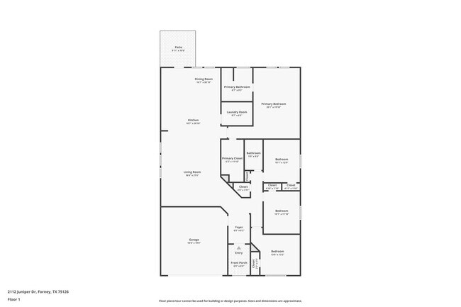 Foto del edificio - $1,795 4 Bed/2 Bath/2 Garage Ready for Move-in Forney Home in Windmill Farms