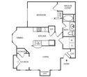 One Bedroom, One Bathroom, 854 SQFT