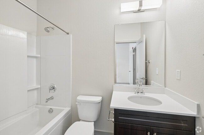 2BR, 2.5BA 1,317SF - Bathroom - Campus Oaks Apartments