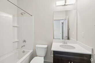 2BR, 2.5BA 1,317SF - Bathroom - Campus Oaks Apartments