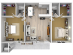 Two Bedroom / Two Bath