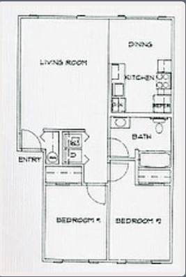 2BR/1BA - Evergreen Ridge Apartments