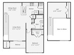 1 Bed/1 Bath Loft