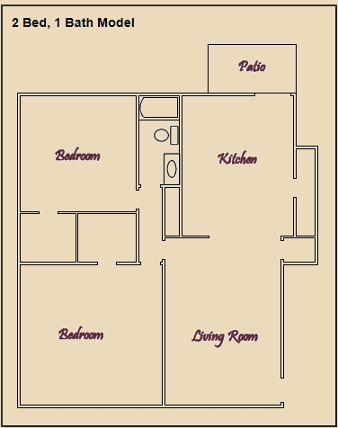 2BR/1BA - Cherokee Court Apartments