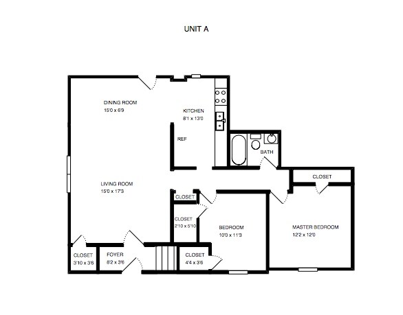 Unit a floorplan - 493-495 Fulton St