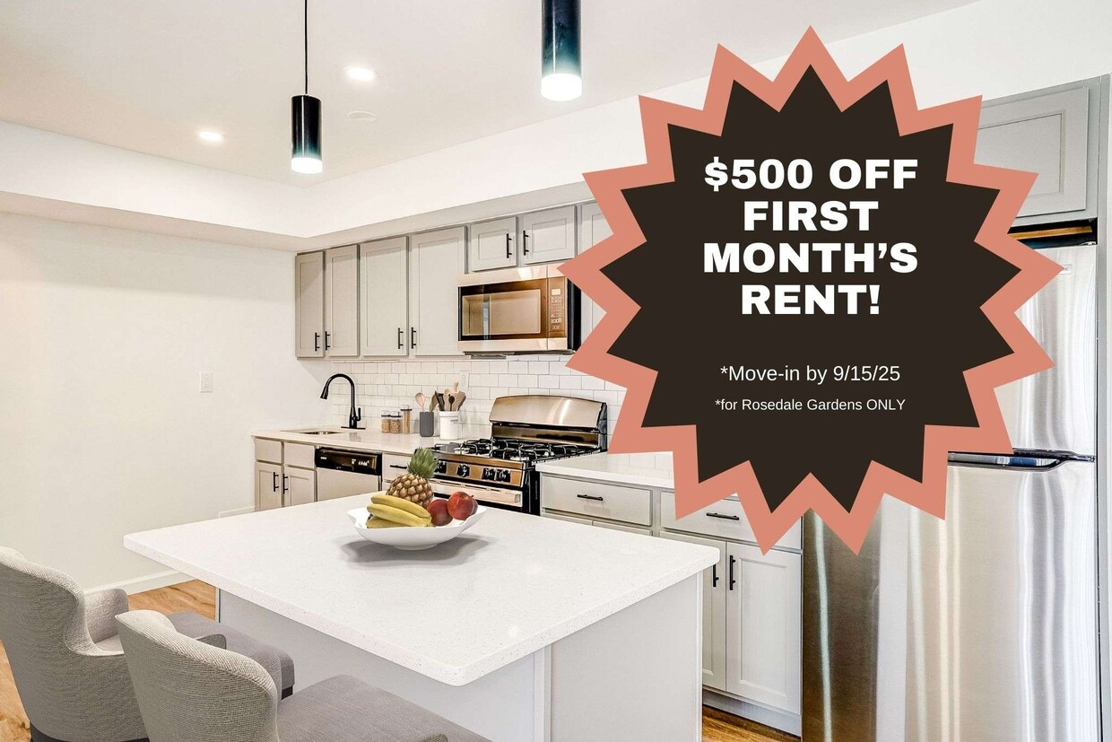 Kitchen-Renovated (RG) - Rosedale Gardens & Franklin Square Apartments