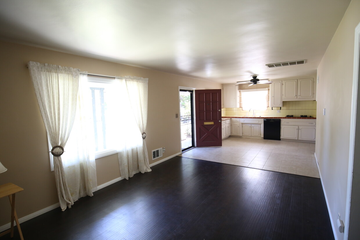 large living room & kitchen - 255 W 6th St