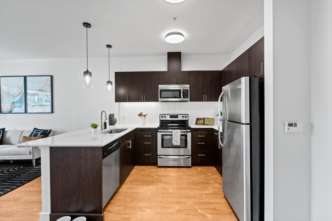 Cocina en The Parker Apartments en Portland, OR 97209 - The Parker