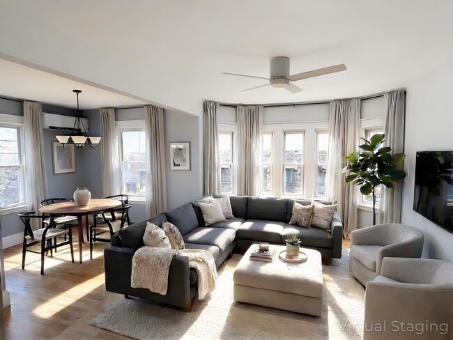 Living and Dining - 12 Merrill St Apartments