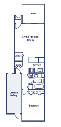 1BR/1BA - Parkview Tower & Square