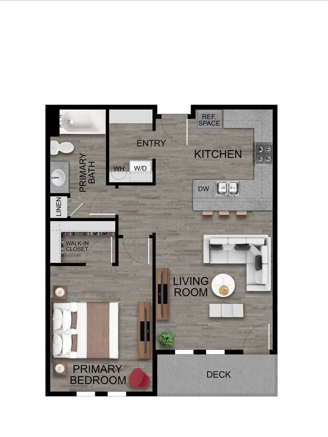 1 habitación, 1 baño - Plaza Way Apartments