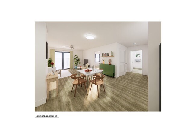 Renderización de 1 dormitorio - Marketplace Commons Apartments