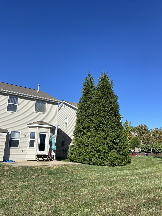 rear of house has a concrete deck - 484 Parkgate Dr