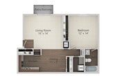 1 Bedroom w WD
