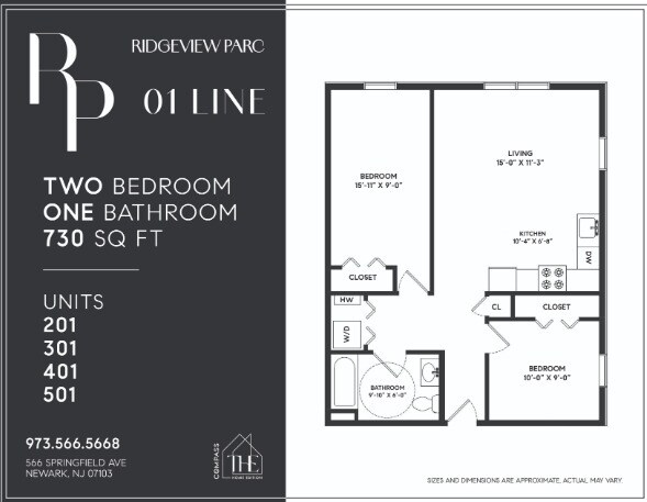Plano de planta - Ridgeview Parc