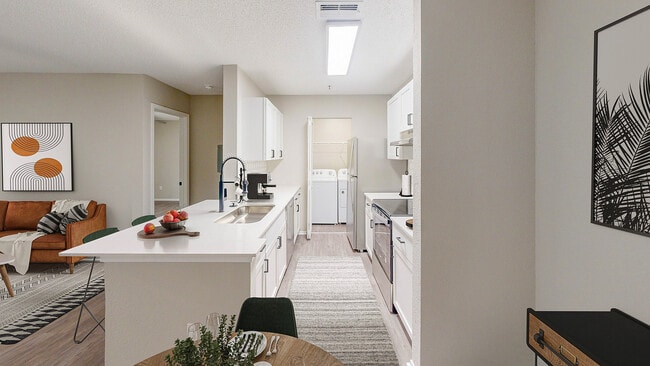 Sleek Kitchen - The 1800 at Barrett Lakes Apartments
