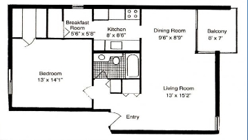 1BR/1BA - Devonshire Apartments