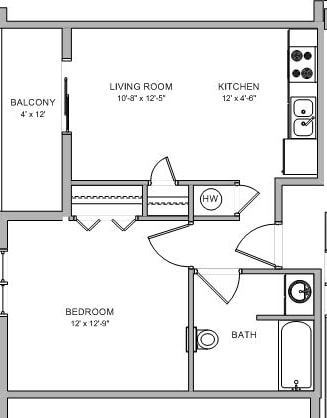 1BR/1BA - The Vineyard