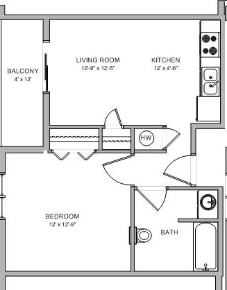 1HAB/1BA - The Vineyard