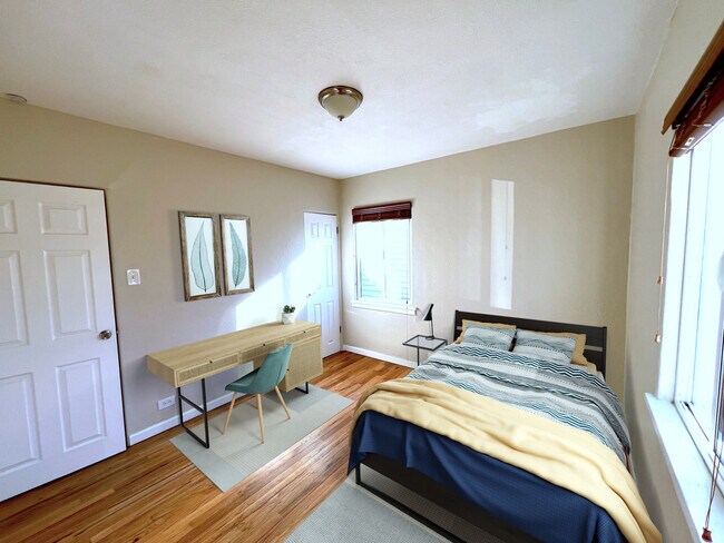 Dormitorio con gran luz de tarde. - 5130 Clay St
