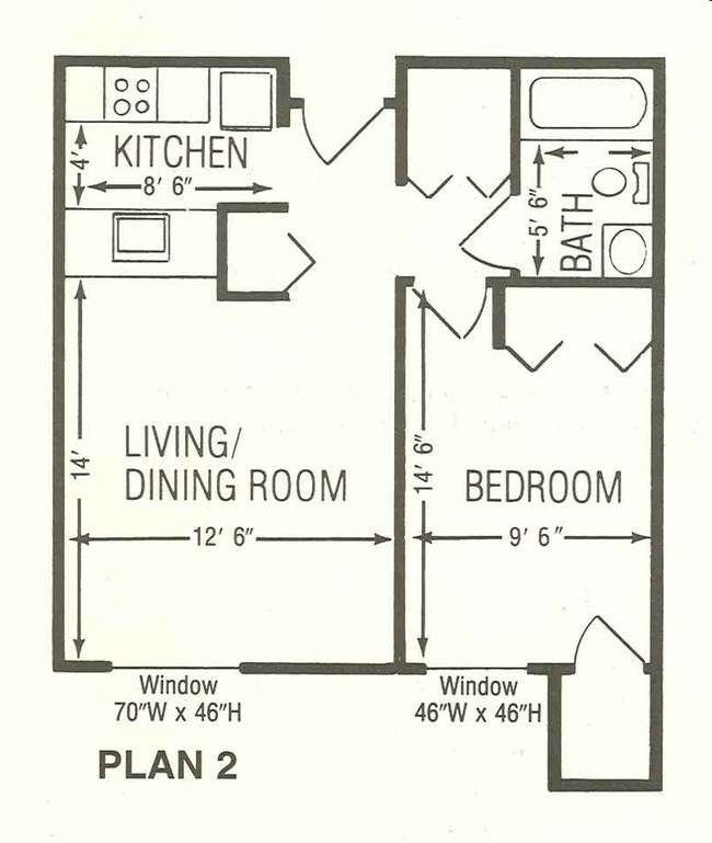 1BR/1BA - Southside Manor Apartments