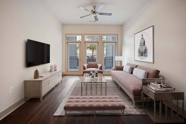 Soak in the sunshine and enjoy effortless living in your spacious, light-filled living room. - Centric LoHi by Windsor