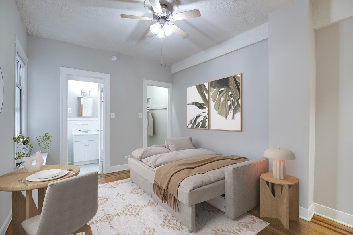 Studio (virtually staged) - Highview and Castle Manor