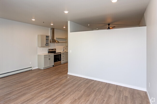 1BR, 1BA, Gunnar - 765SF - Living Area - MAKT at EOLA