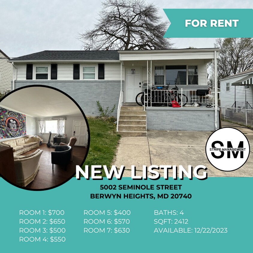 5002 Seminole St, Berwyn Heights, MD 20740 House Rental in Berwyn Heights, MD