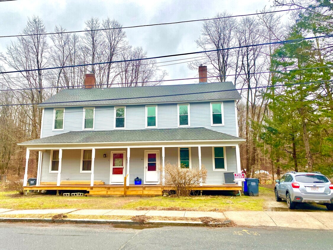 Front of building - new Siberian larch deck - 183 Main St