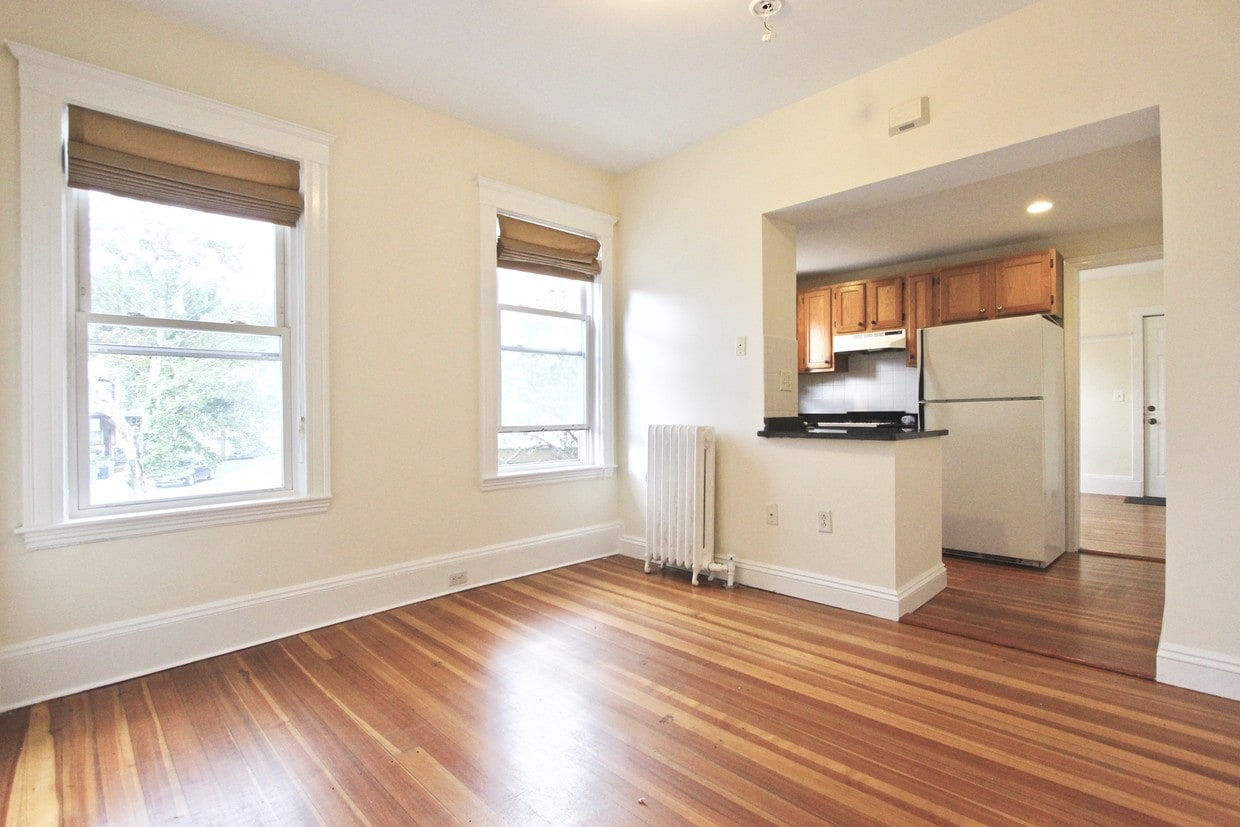 Living Room. Hardwood Flooring - 435 Medford St
