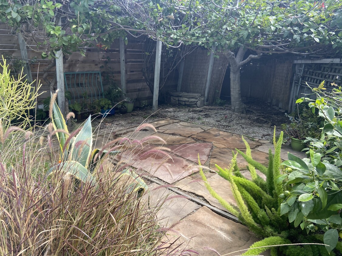 Private yard - locked gates - 924 Electric Ave