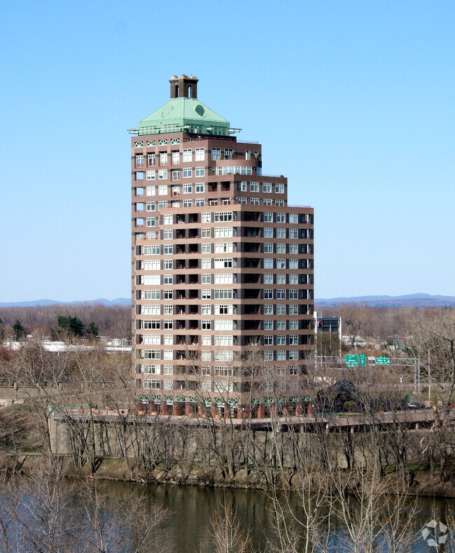 View from the southwest across the Connectictut River - Riverpoint on the Connecticut